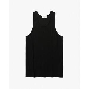 CDLP Rib Tank Top Lyocell Black Large